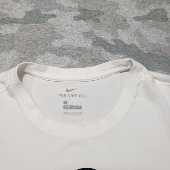 Nike BSBL Shirt Mens Large White Short Sleeve Tee Dri-fit Baseball - Picture 8 of 16
